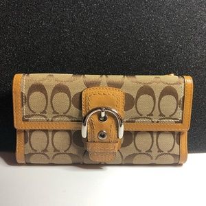 Vintage Coach Continental Long Wallet